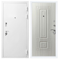 Входная дверь Стальной стандарт S12 Белая шагрень