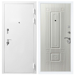 Входная дверь Стальной стандарт S12 Белая шагрень