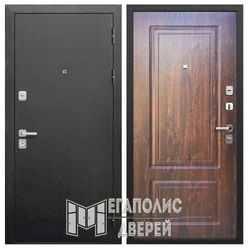 Входная дверь ТОЛСТЯК Букле черный