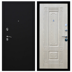 Входная дверь Стальной стандарт S10 Черная шагрень