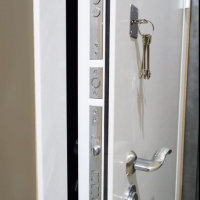 Входная дверь Стальной стандарт S12 Белая шагрень