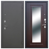 Входная дверь 6 см Серебро Зеркало