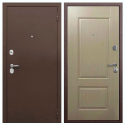 Входная дверь Тайга 7 см Бежевый клен