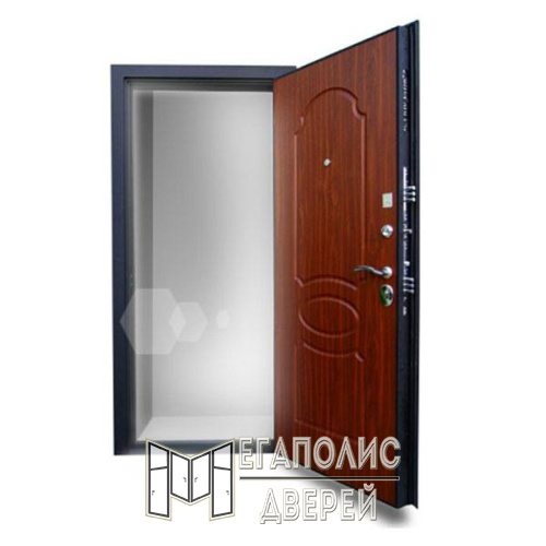 Входная дверь Стальной стандарт S1 (муар) Миндаль