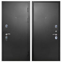 Входная дверь Стальной стандарт S3 Черная шагрень