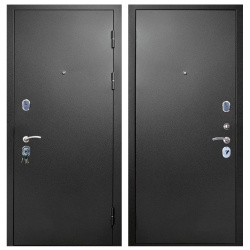 Входная дверь Стальной стандарт S3 Черная шагрень