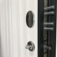 Входная дверь Стальной стандарт S11 Черная шагрень