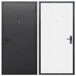 Входная дверь Стройгост 5 РФ Серебро / Белый ясень