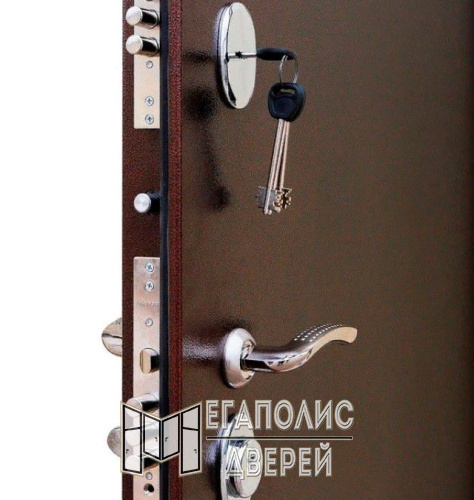 Входная дверь Стальной стандарт S1 Миндаль