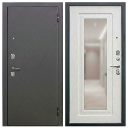 Входная дверь 6 см Серебро Зеркало