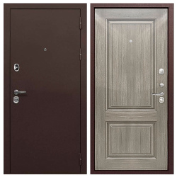 Входная дверь Тайга 9 см Серый клен