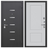 Входная дверь 7,5 см Арда серебро Велюр