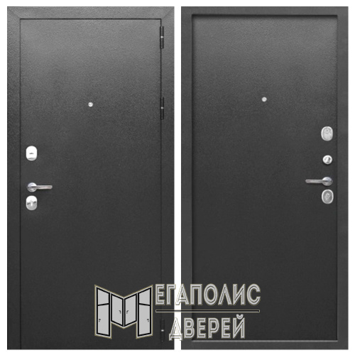 Входная дверь 9см Антик серебро металл/металл