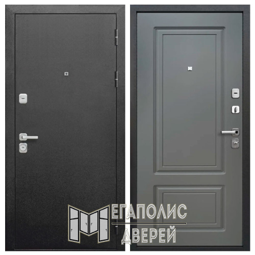 Входная дверь ТОЛСТЯК Букле черный