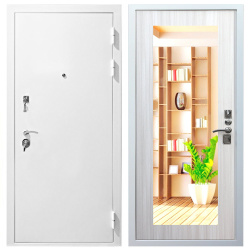 Входная дверь Стальной стандарт S12 Зеркало