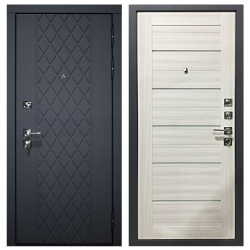 Входная дверь Стальной стандарт S18 Сандал белый