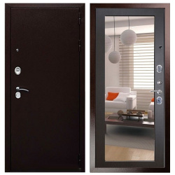 Входная дверь Стальной стандарт S1 (зеркало) Венге